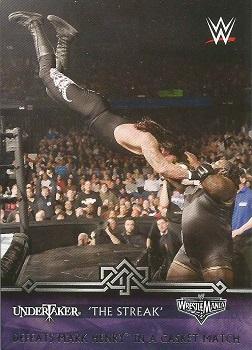 2014 Topps WWE Road to Wrestlemania - The Streak #14-0 Undertaker Defeats Mark Henry in a Casket Match Front