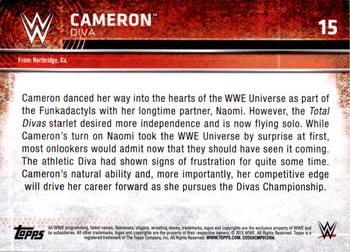 2015 Topps WWE #15 Cameron Back