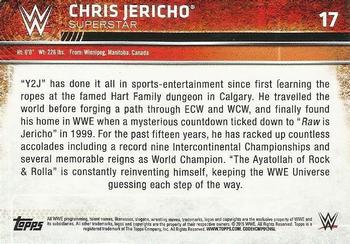 2015 Topps WWE #17 Chris Jericho Back