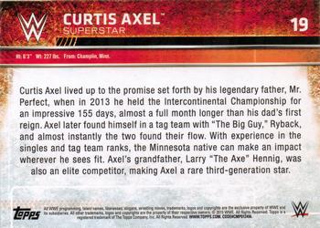 2015 Topps WWE #19 Curtis Axel Back