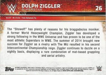2015 Topps WWE #26 Dolph Ziggler Back