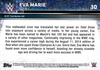2015 Topps WWE #30 Eva Marie Back