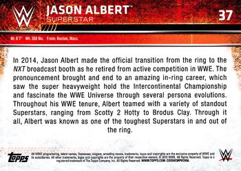 2015 Topps WWE #37 Jason Albert Back