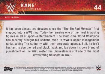 2015 Topps WWE #44 Kane Back
