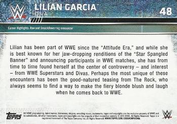 2015 Topps WWE #48 Lilian Garcia Back