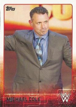 2015 Topps WWE #51 Michael Cole Front