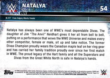 2015 Topps WWE #54 Natalya Back