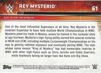 2015 Topps WWE #61 Rey Mysterio Back