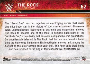 2015 Topps WWE #62 The Rock Back