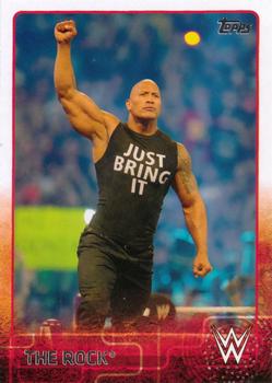 2015 Topps WWE #62 The Rock Front