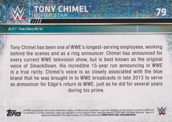 2015 Topps WWE #79 Tony Chimel Back