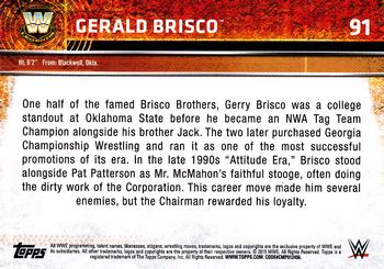 2015 Topps WWE #91 Gerald Brisco Back