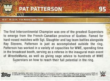 2015 Topps WWE #95 Pat Patterson Back