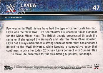 2015 Topps WWE #47 Layla Back