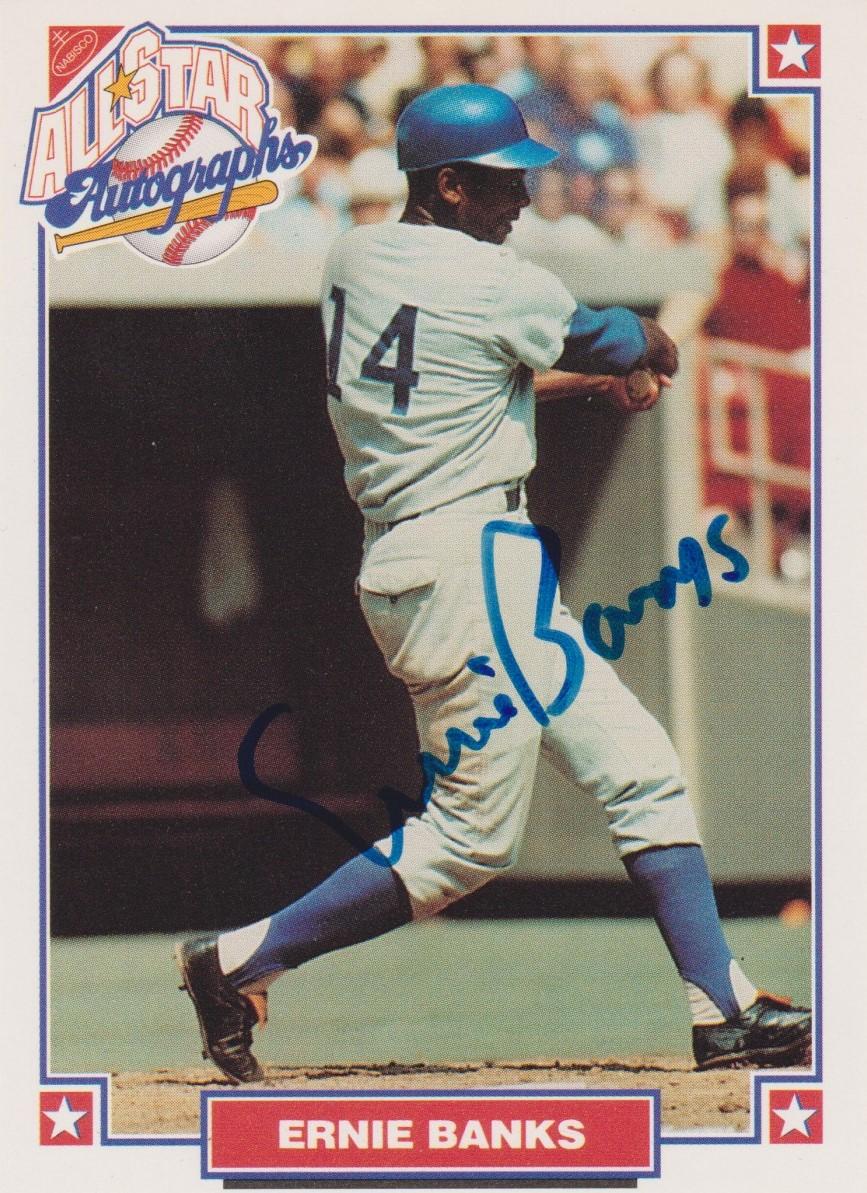 1993 Nabisco All-Star Autographs #NNO Ernie Banks Front