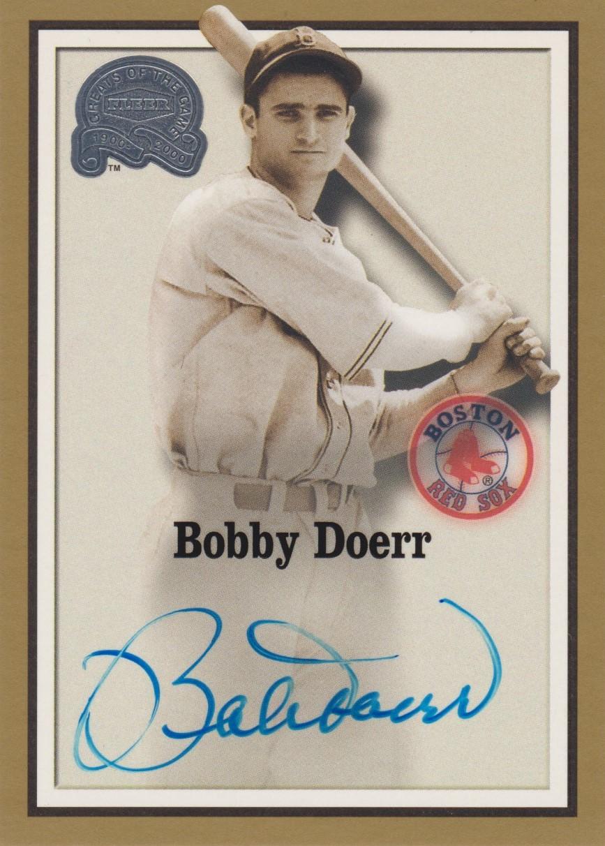 2000 Fleer Greats of the Game - Autographs #NNO Bobby Doerr Front
