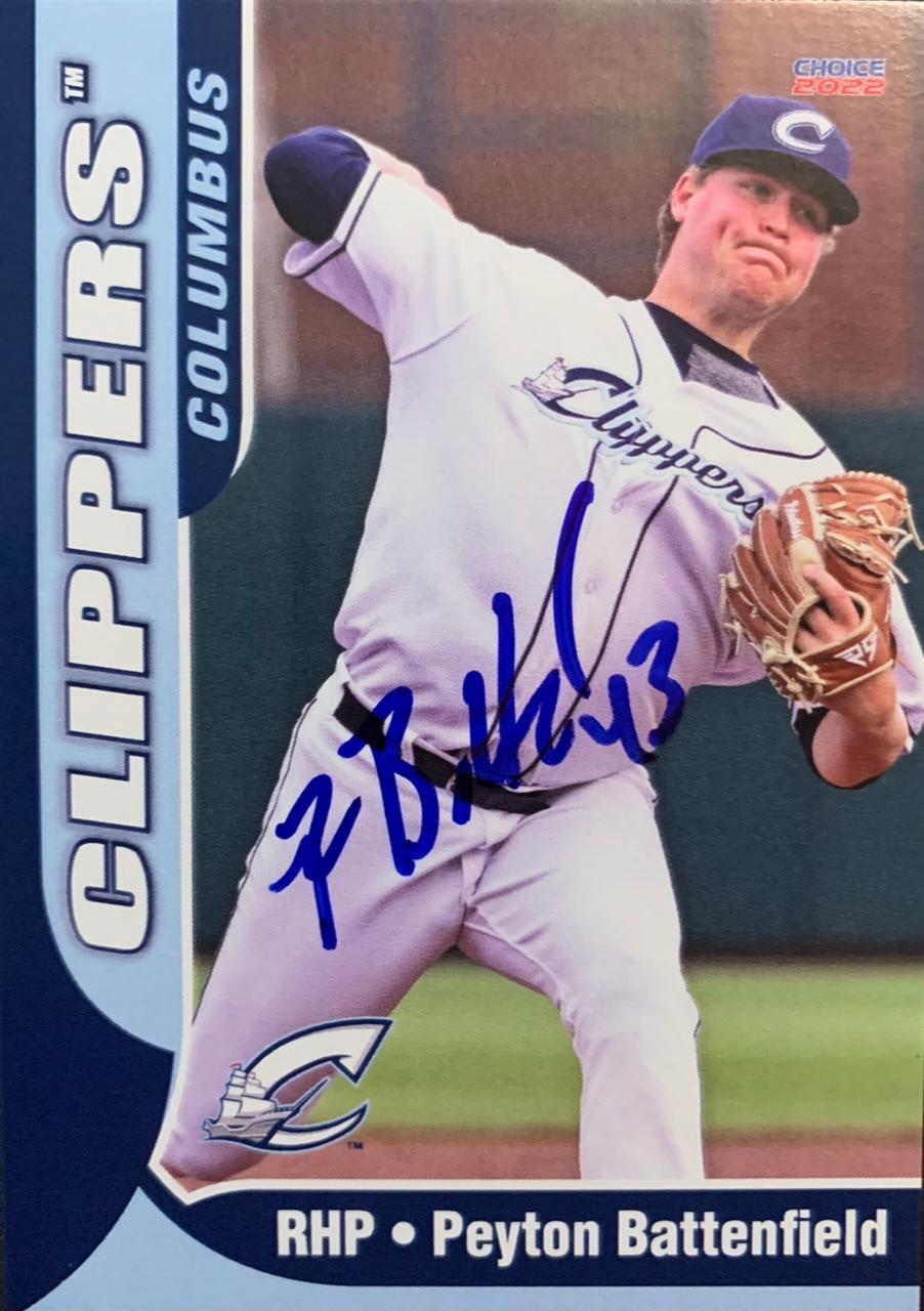 2022 Choice Columbus Clippers #2 Peyton Battenfield Front