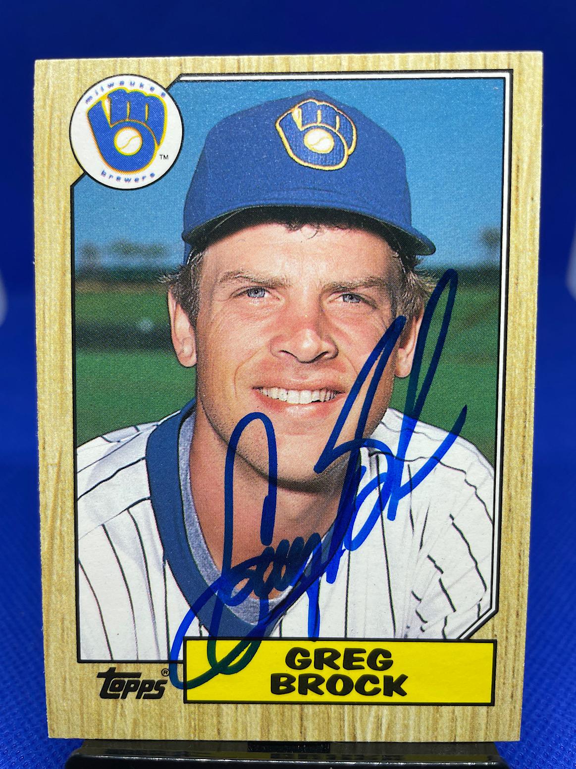 1987 Topps Traded #9T Greg Brock Front