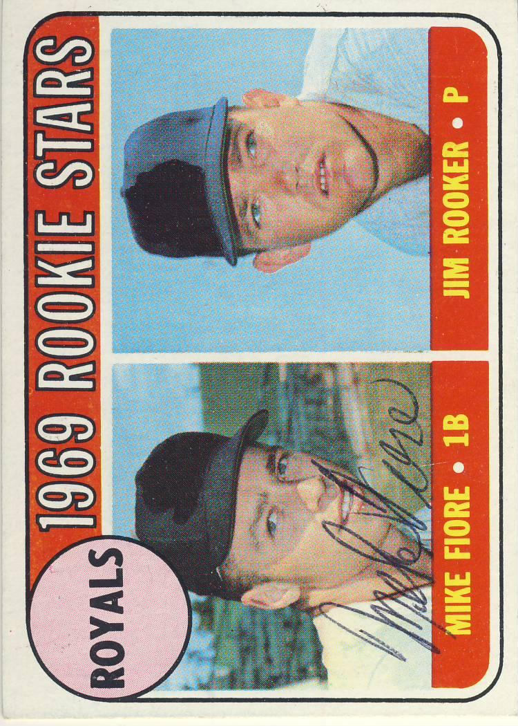 1969 Topps #376 Royals 1969 Rookie Stars (Mike Fiore / Jim Rooker) Front