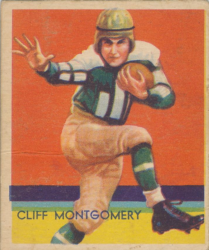 1935 National Chicle #21 Cliff Montgomery Front
