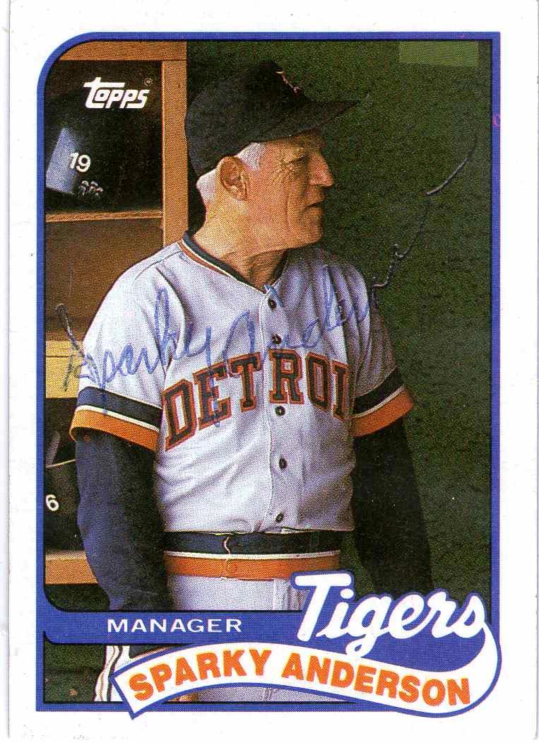 1989 Topps #193 Sparky Anderson Front