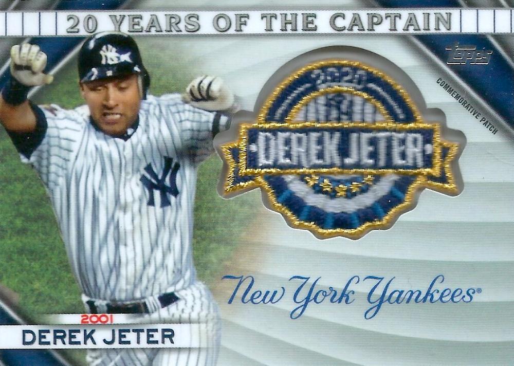 2020 Topps Update Baseball Derek Jeter Patch 20YCC-10 - 20 Years