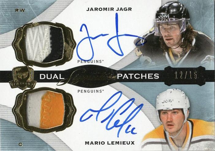 2012-13 Upper Deck The Cup - Signature Patches Dual #DSP-LJ Mario