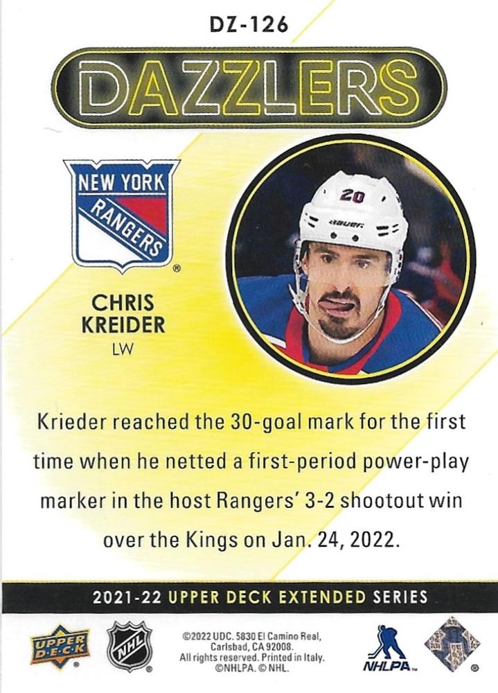 Every Chris Kreider Goal From The 2021-22 NHL Season 