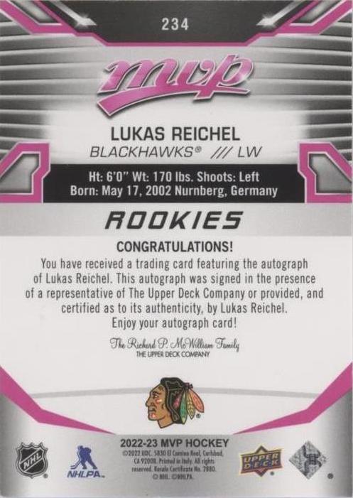 Congrats to Lukas Reichel on his - Chicago Blackhawks