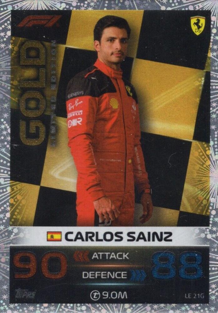 2023 Topps Turbo Attax F1 - Limited Edition #LE 21G Carlos Sainz ...