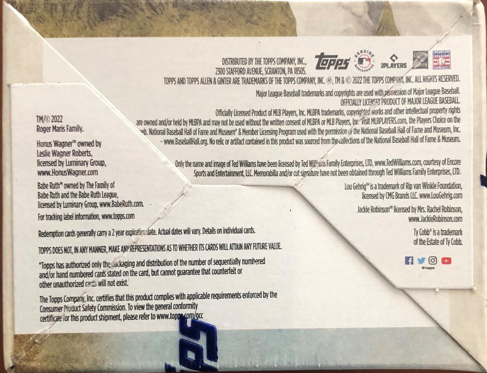 2022 Topps Allen & Ginter Blaster Box
