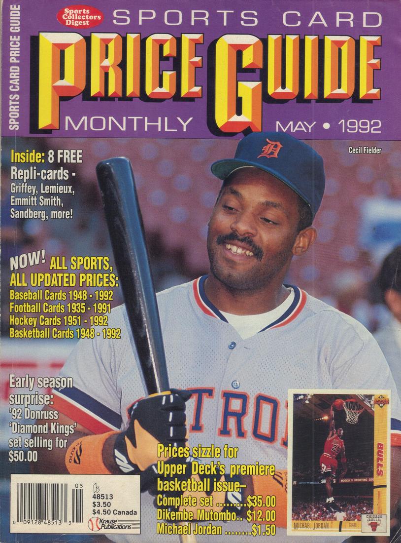 Sports Card Price Guide Monthly May 1992 Trading Card Database